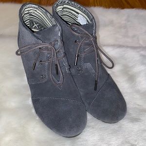 TOMS wedge booties